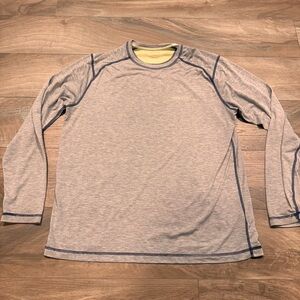 Orvis Trout Bum Long Sleeve T-shirt Large Light Gray